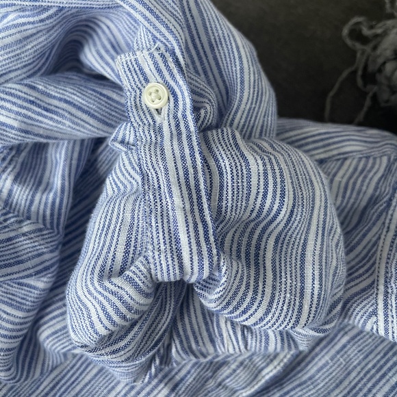GAP LINEN BOYFRIEND  SHIRT - Picture 7 of 12